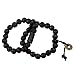 Areke Mens Wood Bracelets Fashion Unisex Link Wrist Tibetan Buddhist Buddha Beads Prayer Mala Amulet
