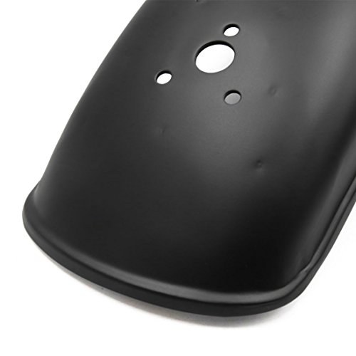 uxcell Black Metal Motorcycle Rear Fender Splash Guard Mud Flap Mudguard for GN125
