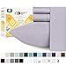 California Design Den Softest 100% Cotton Sheets, Twin Sheets Set, 400 Thread Count Sateen Bedding for Dorm Rooms & Adults, Deep Pocket Sheets, Cooling Sheets, Twin Bed Sheets (Lavender Gray)