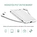 Attom Tech Universal Built-in Cable Ultra Compact 5000-mah Super Slim Power Bank Ultra Small, Pocket Size Mini Portable Charger External Phone Battery Pack Small,Emergency Phone Power Backup (White)