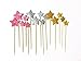 DoTebpa 48 Pieces Little Star Toppers,Baby Shower Decor and Cupcake Party Picks