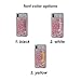 MARBLEFY Personalized Pink Glitter case for iPhone Xs Max/Xr/Xs/X/8/7/6/Plus Spiracle Holographic Quicksand Protective Clear Case