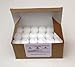Inspired Candles 15 Hour Natural Soy Wax and Paraffin Wax Unscented Smokeless Votive Candles, White, Set of 36