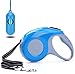 TrustyPaw Retractable Dog Leash - Adjust the Length with Greater Ease than any Other Leash - Top Quality Locking System and ABS Plastic - BONUS Poop Bag Dispenser with Bags Included