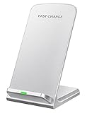Seneo Wireless Charger, Qi Certified Wireless Charging Stand Compatible with iPhone Xs MAX/XR/XS/X/8/8 Plus, 10W for Galaxy Note 9/S9/S9 Plus/Note 8/S8, 5W All Qi-Enabled Phones(No AC Adapter)