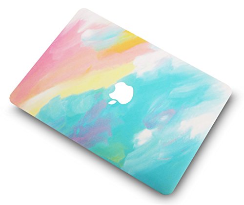 KEC Laptop Case for MacBook Air 13" Plastic Case Hard Shell Cover A1466/A1369 (Watercolor Paint)