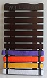 10 Level karate belt display rack/holder wall mount KR01