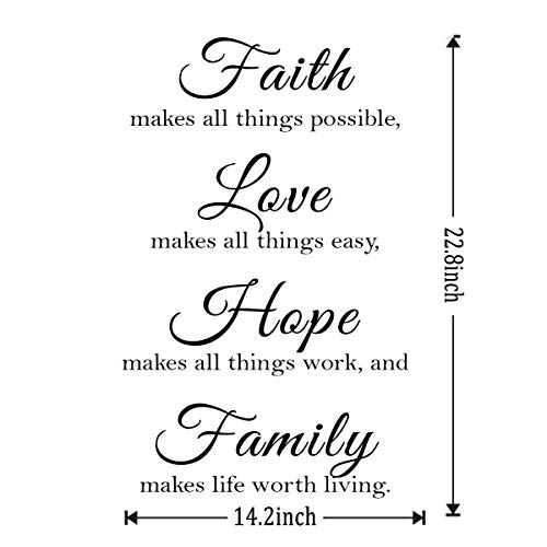 2 Pack Inspirational Wall Decals Quotes,Motivational Word Wall Stickers