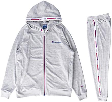 チャンピオン ジャージ メンズ 上下 Champion フード付き 速乾 ドライ フルジップ 直輸入品激安 ラインテープ C3rs104