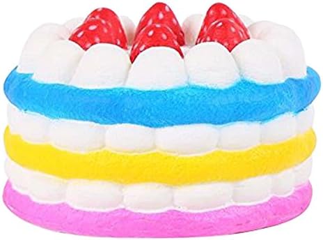 Squishy Toys Stress Reliever Cake Scented Super Soft Slow Rising Kids Toy (Colorful)