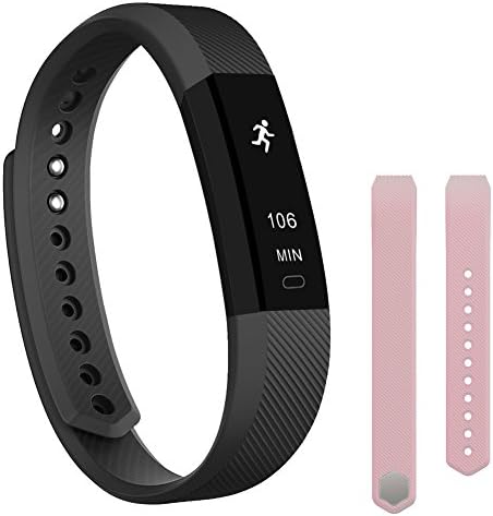 Fitness Tracker,Teslasz Bluetooth 4.0 Sleep Monitor Calorie Counter Pedometer Sport Activity Tracker for Android and IOS Smart Phone with Free Replacement Band,Black