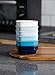 Sweese 513.003 Porcelain 7oz Dipping Bowls, Sauce Dishes, Square Ramekins, Souffle Dishes Set of 6, Cool Assorted Colors