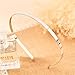 Amigotiger Metal Headbands for Women DIY Craft Costumes Silver Blank Wire Frame Hair Gauge Tiara Base Head Band Pack of 12