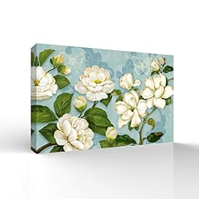 Wall26-Canvas Wall Art-Vintage Flower-Giclee Painting Wall Art for Bedroom Living Room Home Decoration - 12x18 inches