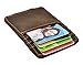 Le'aokuu Genuine Leather Magnet Money Clip Credit Card Case Holder Slim Wallet