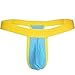 YiZYiF Men's Bulge Pouch C Through Mesh G-Sting Micro Bikini Open Back Underwear Blue Small