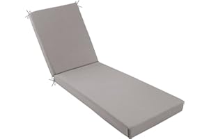 idee-home Chaise Lounge Cushions Outdoor Furniture, Lounge Chair Cushion Outdoor Patio Chaise Lounge Cushions Weather and Stain Resistant for Lawn Pool Furniture, 72in.L x 21in.W x 3in.D