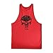 GZXISI Men's Gym Bodybuilding Stringer Tank Top Sleeveless Fitness Vest Muscle Workout Shirt (B# Red, Large)