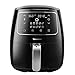 Air Fryer XL, Willsence Air Fryers 3.7-Quart 10-in-1 Intelligent Electric Oilless Hot Air-Fryer, Cooker with Cookbook and 50 Online Recipes, Touch Screen Control, Dishwasher Safe, Metal Inner Housing