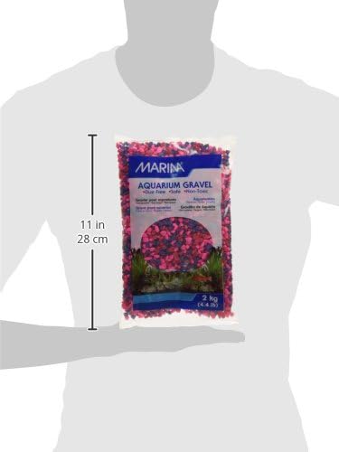 Marina Decorative Aquarium Jelly Bean Gravel, 2 Kg, Pink/ Blue, Pink/Blue - Image 4