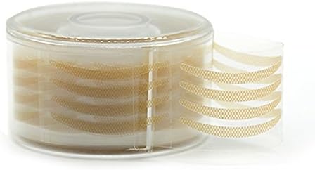 Double Eyelid Tape Sticker - TygoMall 300 Pairs Invisible Double Eyelid Tape Stickers Tool for Big Eye Decoration, Size S, Brown