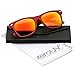 zeroUV Retro Large Square Colored Mirror Lens Horn Rimmed Sunglasses 55mm