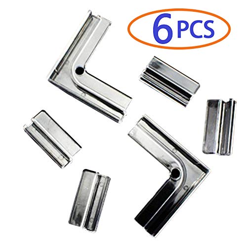 BLSMU Rimless Aquarium Clip,Mesh Screen Lid Clips,Glass Fish Tank Lid Clip,Universal Lid Clips,Clear Acrylic Aquarium Cover Clip Support Holder,6Pcs – 6mm