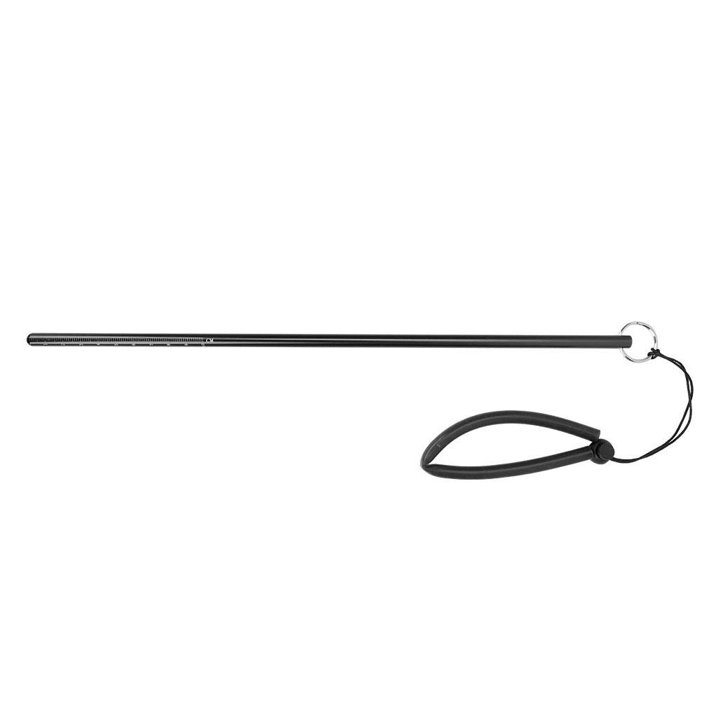 Diving Pointer,Scuba Diving Pointer Scuba Diving Aluminum Alloy Tickle Pointer Stick with Measurement & Lanyard for Scuba Diving(Black)
