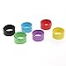 NUOLUX Slap Bracelets,Color Silicone Bracelet for Kids Party Favors,6pcs,Random Color