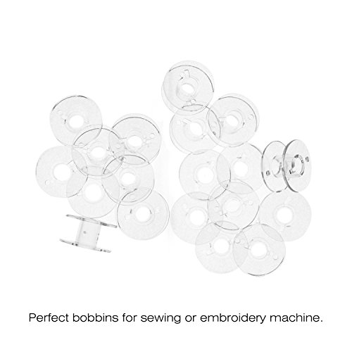 Amado 50pcs Sewing Machine Bobbins with Case, Quality Bobbins Case