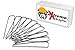 Landscape Staples Commercial Pro Grade used on Weed Barrier Fabric, Plant Cages, Mulch, Irrigation Tubing, Outdoor Pet Pens, Wire Fence and More! 6 Inch Steel Garden eXtreme174;Brand (100ct)
