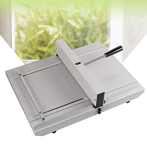 Enshey 13.7" 350mm Manual Creasing Machine Scoring Paper Creasing Machine Scorer Perforator Paper Creaser Creasing Desktop A4 Paper Card Machine High Gloss Covers