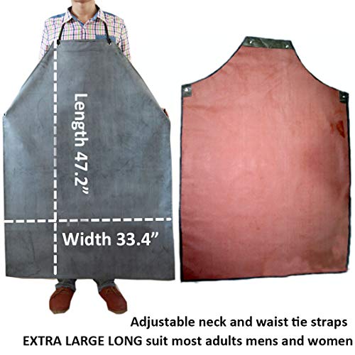 Waterproof Rubber Apron Butcher Dishwashing Chemical Oil Resistant