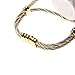 Soleasy New Fashion Women's Bangle Wrist Watch Quartz Gold-White WTH0051