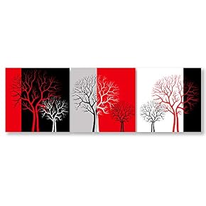 Wall26-3 Panel Canvas Wall Art- Elegant Flowers-Giclee Painting...