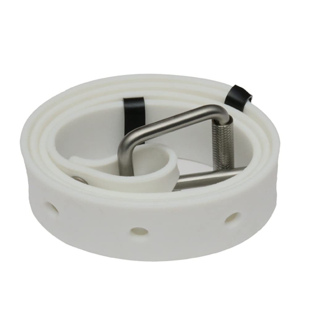 Hopbucan Weight Belt Waist Weight Quick Release Buckle for Scuba Freediving Fishing White