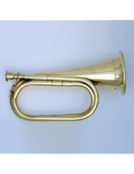 Musical Instruments: Civil War Era Solid Brass Bugle US Military Cavalry Horn New - MB