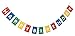 Fun Express - Block Party Garland for Birthday - Party Decor - Hanging Decor - Garland - Birthday - 1 Piece