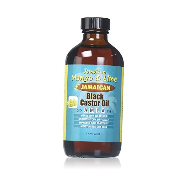 Jamaican Mango Lime Black Castor Oil With Amla For Dry Weak