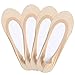SUE&JOE Women's No Show Socks Ultra Low Cut Liner Socks Non Slip Nylon Invisible Hidden Socks for Flats (4pair Beige)