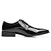 Faranzi Tuxedo Oxford Patent Leather Plain Toe Wedding Dress Shoes for Men Lace up Comfortable Formal Business Shoes