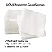 JJ CARE Non Woven Gauze [200 Count], 2x2 Non Woven Gauze Pads for First Aid, 4-Ply Dental Gauze, Lint-Free Esthetic Wipes, Gauze Sponges for Wound Care