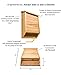 BIGBATBOX Wooden Large Bat House for Outdoors - 2 Chamber, Brown, Fits Up to 75 - Proven Backyard Bat Box Kit Design for Attraction