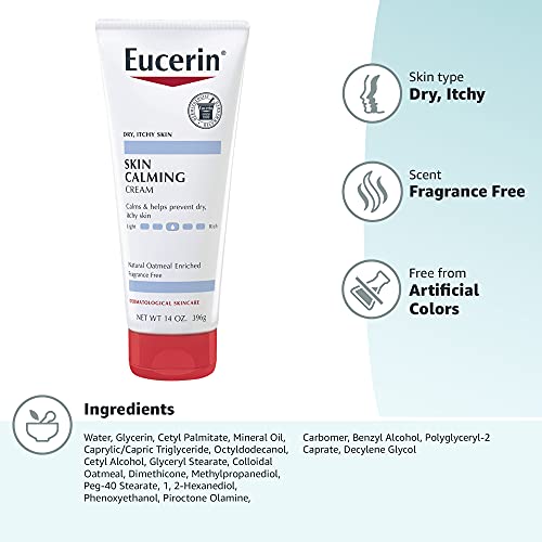 Eucerin Skin Calming Cream Full Body Lotion for Dry, Itchy Skin