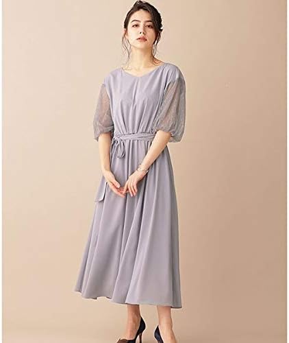 Amazon Co Jp ナノ ユニバース レディース Nano Universe Aperi ドットチュールスリーブワンピース 0グレー 38 服 ファッション小物