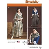 Simplicity 8161 Women's 18th Century Dress Costume Sewing Pattern, Sizes 14-22