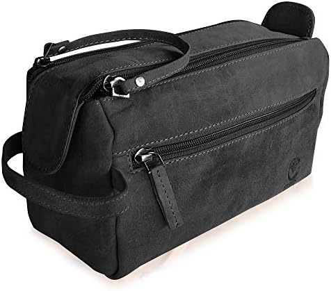 Rustic Town Buffalo Leather Toiletry Bag : Vintage Travel Shaving & Dopp Kit : for Toiletries, Cosmetics & More : Spacious Interior & Waterproof Lining : Compact, Fits Easily in Luggage 1 Rustic Town Buffalo Leather Toiletry Bag : Vintage Travel Shaving & Dopp Kit : for Toiletries, Cosmetics & More : Spacious Interior & Waterproof Lining : Compact, Fits Easily in Luggage