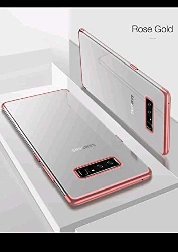 CAMS Cases and Covers for Samsung Galaxy S10 Plus Luxurious Shockproof TPU Bumper Back Glitter Edge Case Cover for Samsung Galaxy S10 Plus (Rose Gold)