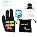 MAGICYOYO Responsive Beginners Yoyo Ball Bearing V6 LOCUS Space Aluminum Metal Yoyos Ball for Learner Kids with Bag Glove 5 Strings Blue