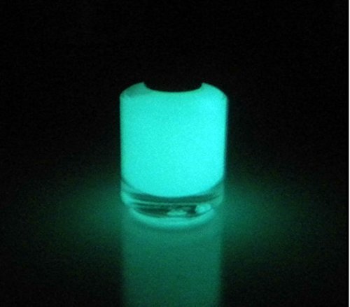Glow-in-the-Dark Nail Polish Top Coat - FREE SHIPPING - Aqua - JUPITER - Nail Polish/Lacquer - Regular Full Sized Bottle (15 ml size)
